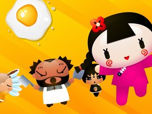 安卓动漫 卡通 pucca 中国娃娃 可爱手机壁纸