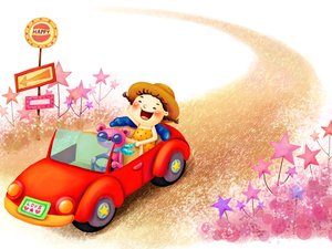 安卓动漫 梦幻童年 童年时光 插画 手绘手机壁纸