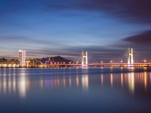 风景 旅游 中国 台湾 台北 夜景 大桥