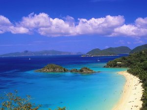 安卓风景 旅游 加勒比海 沙滩手机壁纸