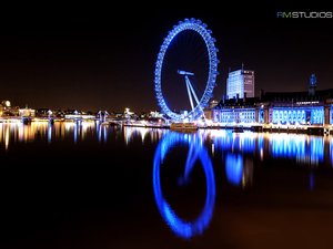 安卓风景 旅游 英国 伦敦眼手机壁纸