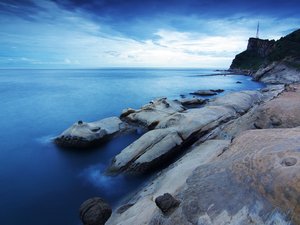 风景 海洋 海岸 礁石