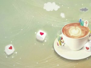 爱情美图 唯美温馨 咖啡