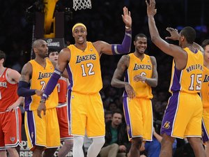 安卓体育 篮球 NBA 洛杉矶 湖人队 科比 霍华德 纳什手机壁纸