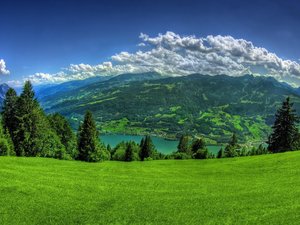 安卓风景 自然风景 青山绿水 蓝天 白云手机壁纸