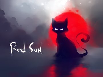 动漫 卡通 恐怖 动物 猫 red sun 儿童桌面专业 尼玛