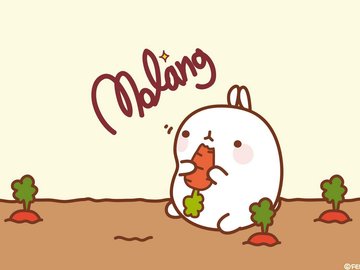 动漫 molang 可爱 手绘