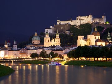 风景 风光 郊外 奥地利 城市夜景