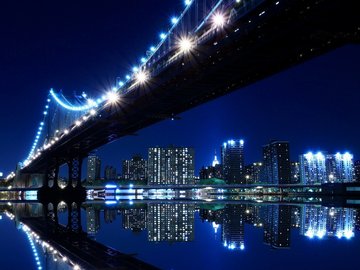 风景 城市夜景 桥