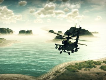 游戏 战争游戏 空战 武装直升机 游戏场景