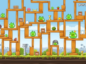 单机游戏 愤怒的小鸟 Angry Birds 宽屏 游戏 卡通