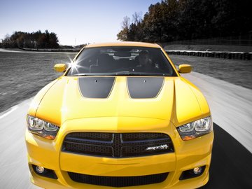 Dodge 道奇 Charger 汽车 宽屏 跑车 黄色