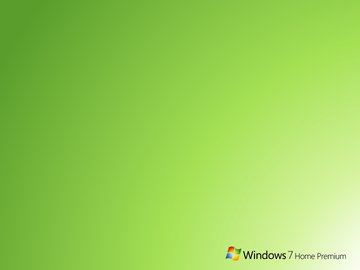 Windows 7 设计 简约 绿色