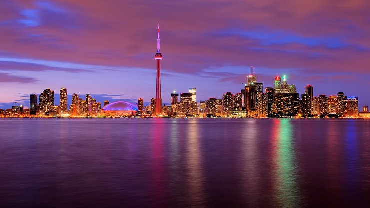 风景 城市 加拿大 多伦多 夜景