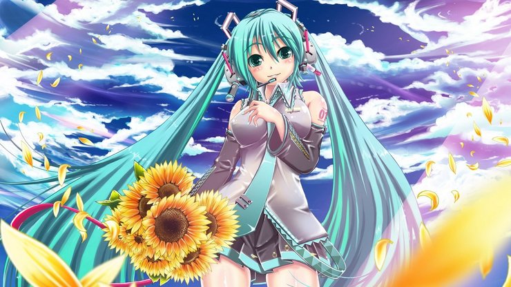 动漫 动漫少女 初音 儿童桌面专用