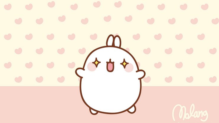 动漫 molang 可爱 手绘