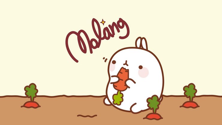 动漫 molang 可爱 手绘