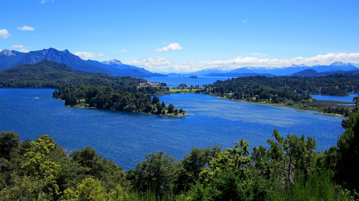 风景 自然风光 蓝天 高山 湖泊