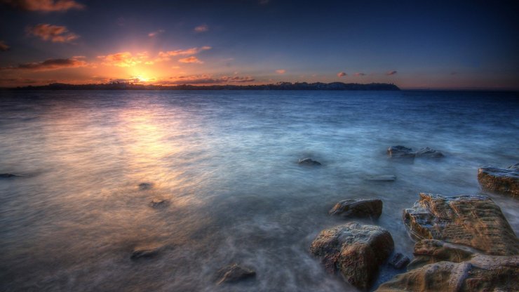 风景 海洋 礁石