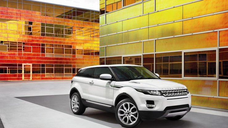 汽车 SUV 白色 路虎 Evoque