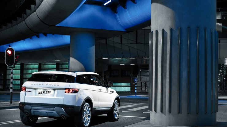 汽车 SUV 白色 路虎 Evoque