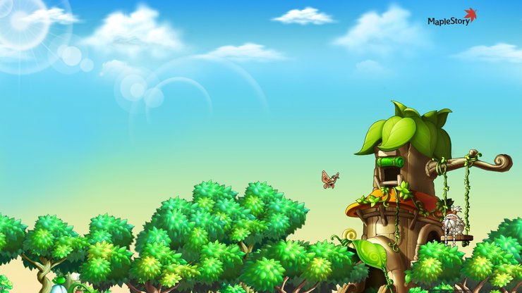 冒险岛 MapleStory 游戏 宽屏 卡通 可爱