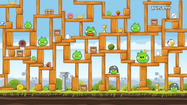 单机游戏 愤怒的小鸟 Angry Birds 宽屏 游戏 卡通