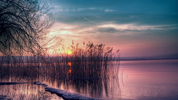 风景 自然风景 黄昏 夕阳 云霞