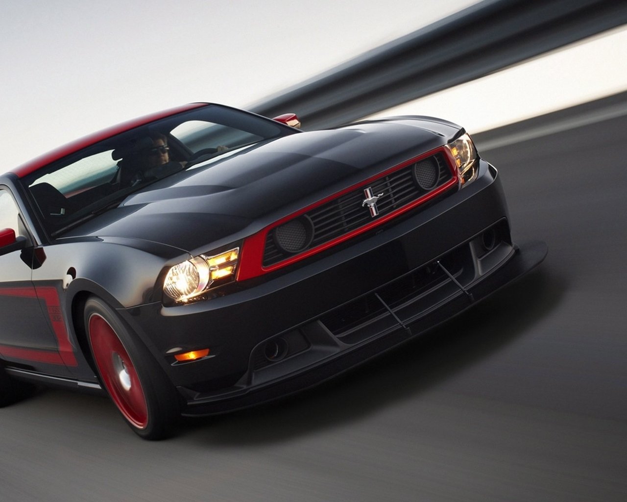  汽车 超跑 福特 野马 经典跑车 黑色