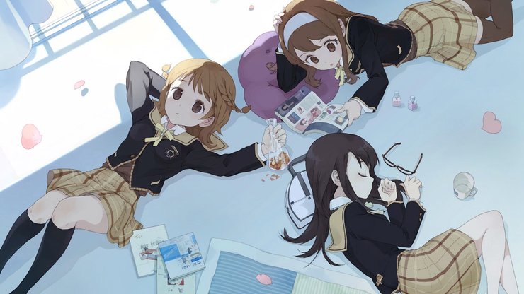 安卓手机动漫 动漫少女 插画 学生妹 萝莉控高清壁纸