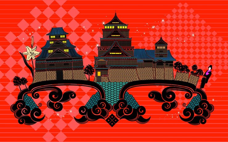 安卓手机炫酷 炫彩 手绘 中国风高清壁纸