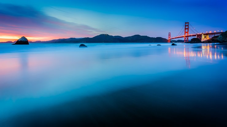 安卓手机风景 海洋 大桥高清壁纸