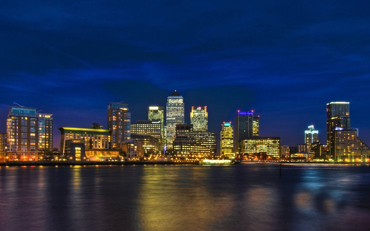 安卓手机风景 旅游 英国 伦敦 金丝雀码头高清壁纸
