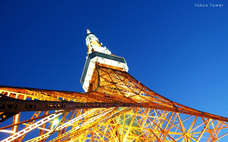 安卓手机风景 旅游 日本 东京塔高清壁纸