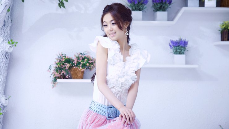 安卓手机美女 靓女 模特 漂亮 性感 可爱 倾心 靓丽 萌妹子 西丫头 360宝贝 陆姚西 独家首发高清壁纸