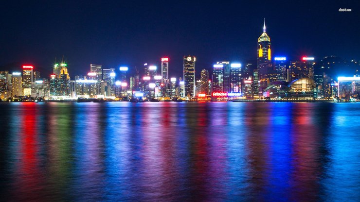 安卓手机风景 城市夜景 桥高清壁纸