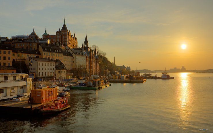 安卓风景 旅游胜地 城市 瑞士 斯德哥尔摩手机壁纸