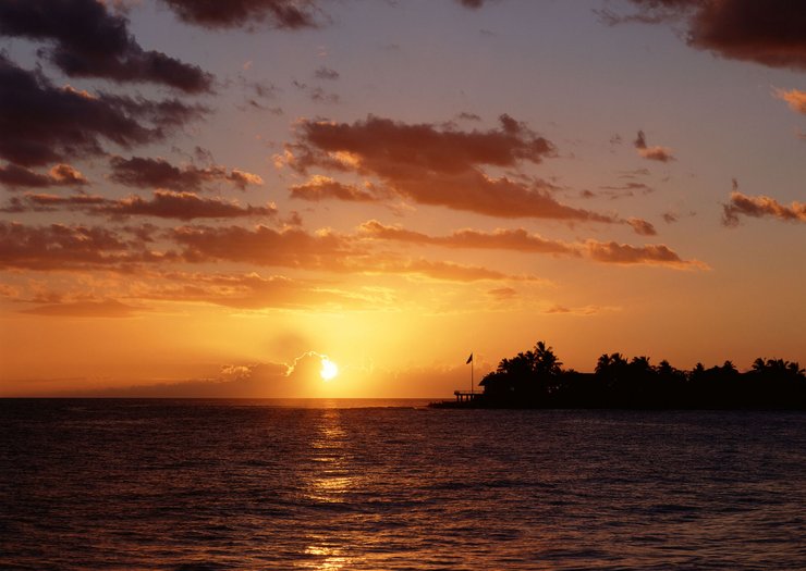 安卓手机风景 大海 夕阳 晚霞高清壁纸