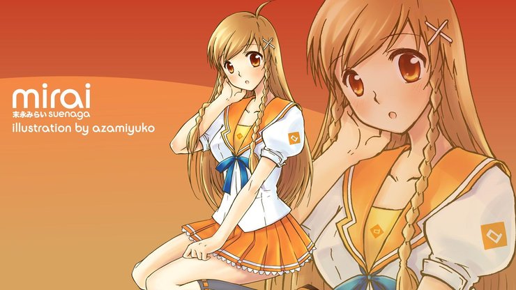 安卓手机动漫 CG 漫画 日本 美女 性感 可爱 mirai 草泥马高清壁纸