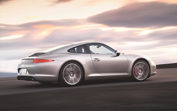安卓手机汽车 超跑 银色 保时捷911 Carrera S高清壁纸