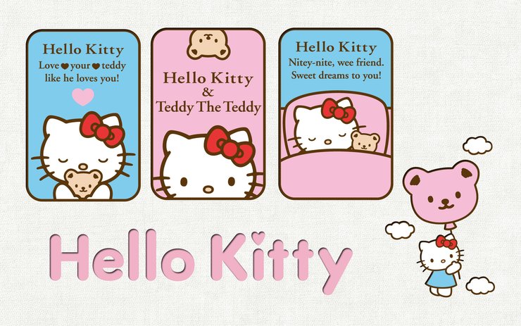 安卓手机Hello Kitty 可爱 卡通 宽屏高清壁纸