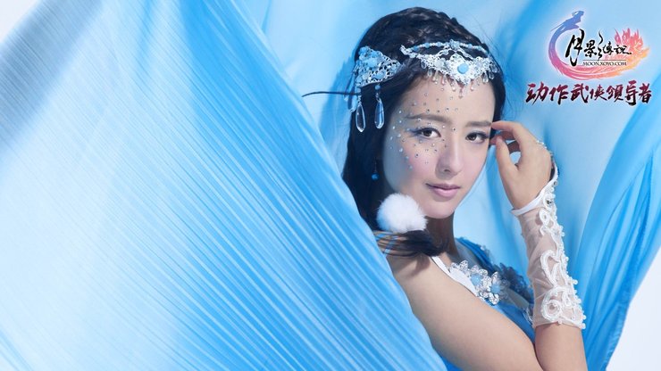 安卓手机佟丽娅 月影传说 游戏 美女 明星 模特 宽屏高清壁纸