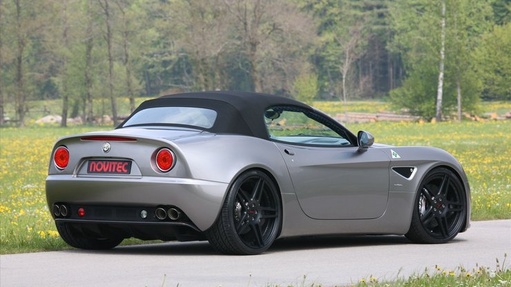 安卓手机Novitec Alfa Romeo 阿尔法 罗密欧 超级跑车 跑车 宽屏 汽车高清壁纸