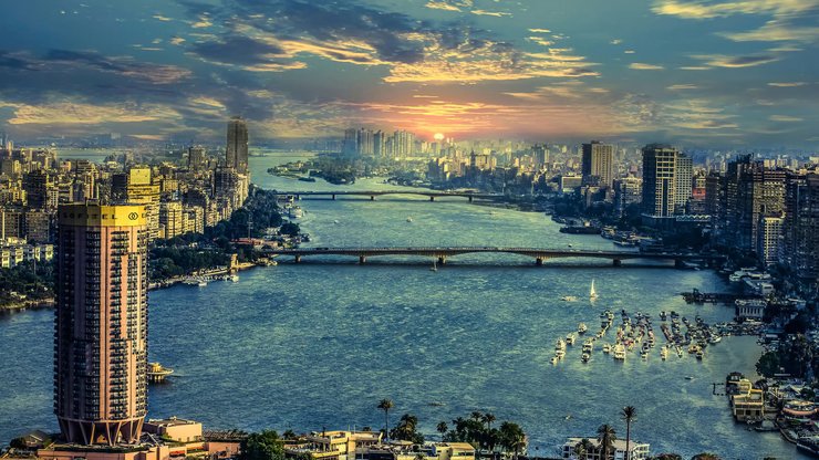 安卓手机风景 城市风景 黄昏 夕阳西下高清壁纸