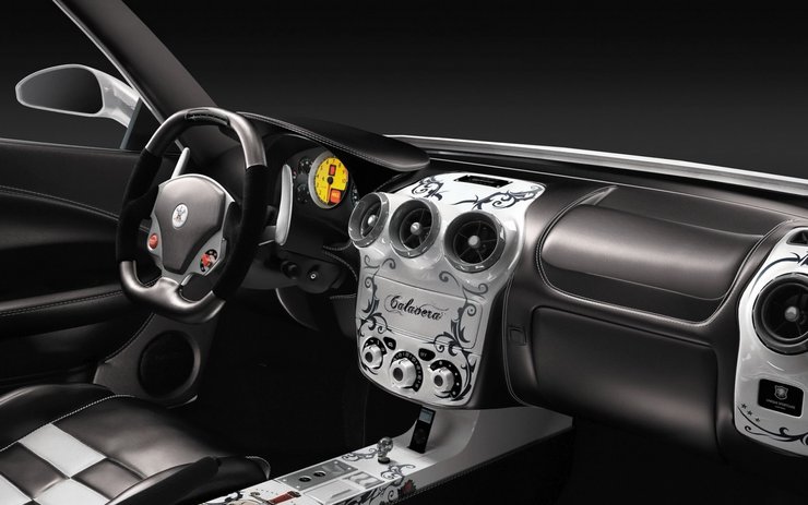 安卓手机白色 死神 骷髅 Ferrari F430 Calavera 汽车 法拉利高清壁纸