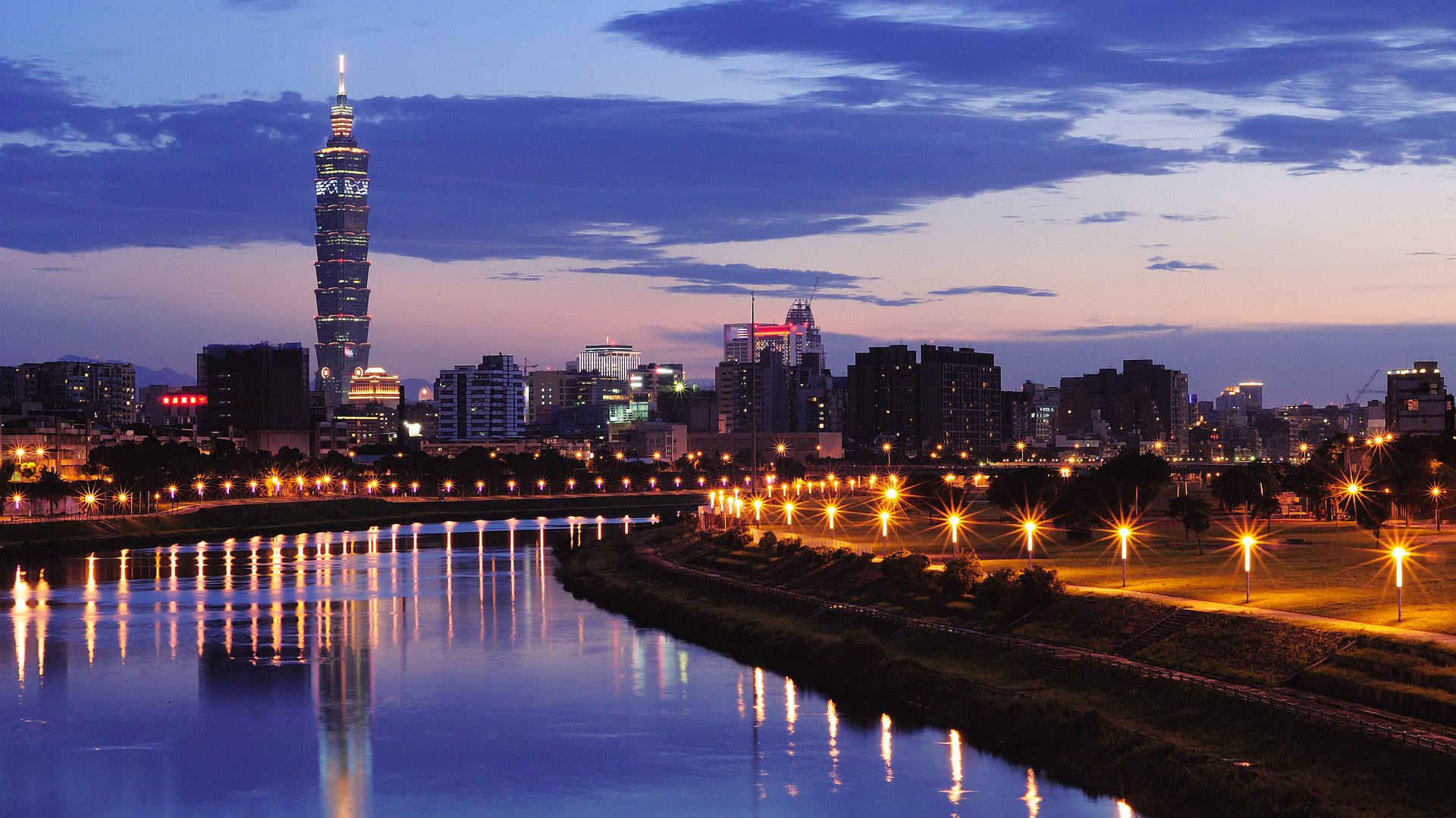 风景,城市夜景,台湾,台北,101大厦,印象台北,儿童桌面专用,风景大片