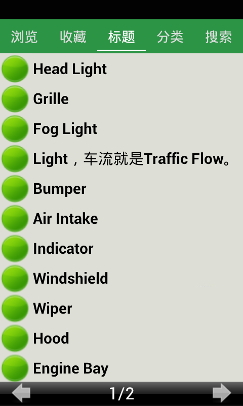 汽车英语术语截图3