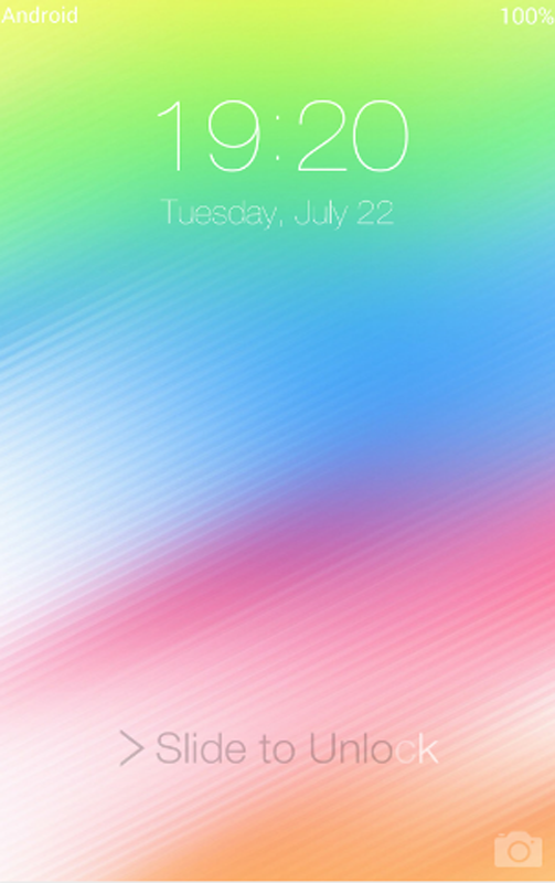 iOS 8 lock screen截图4