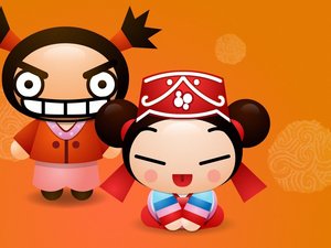 安卓动漫 卡通 pucca 中国娃娃 可爱手机壁纸