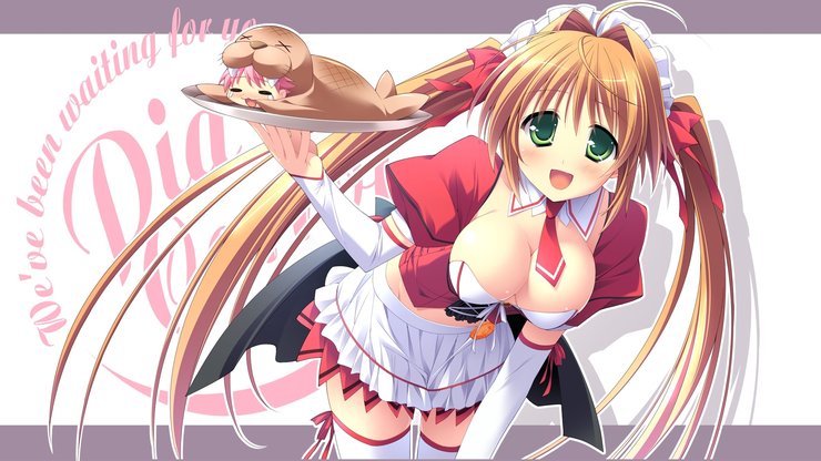 安卓动漫 动漫少女 可爱 巨乳 快餐店之恋手机壁纸